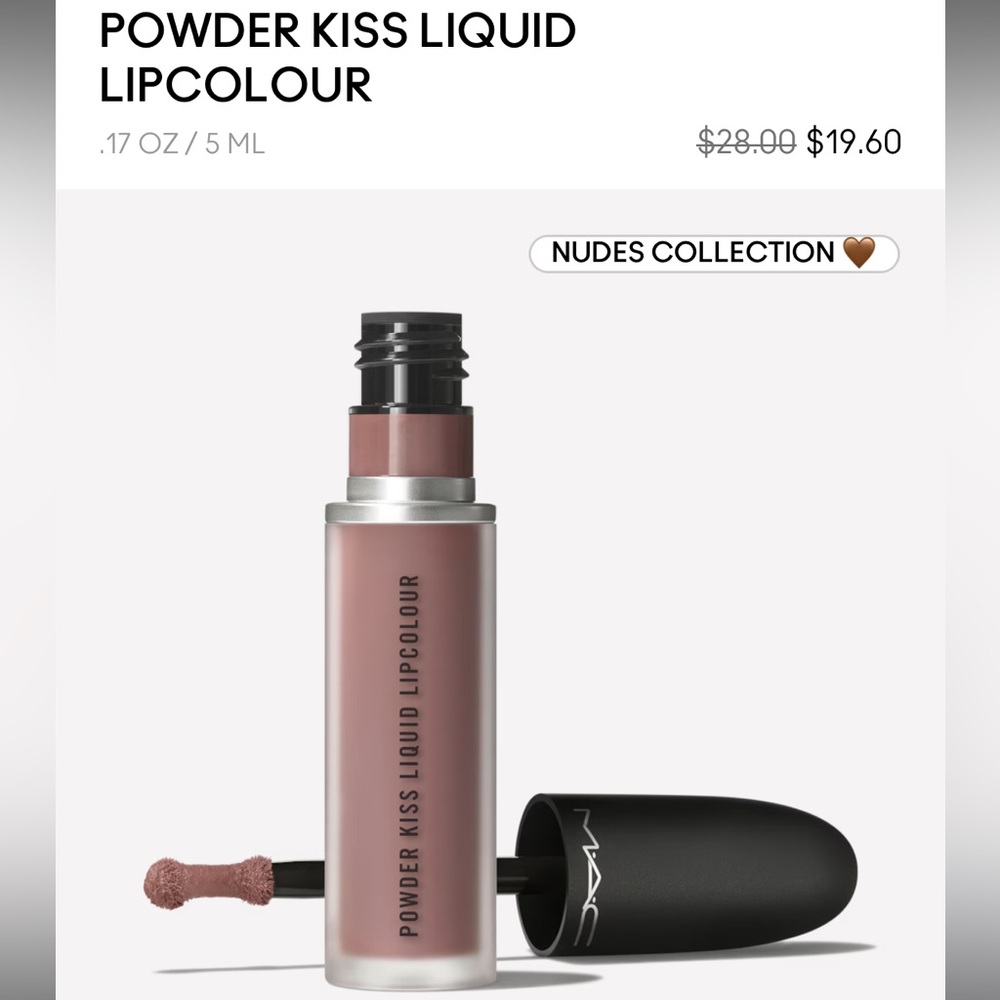LAST 💋 IT'S PERSONAL a MAC POWDER KISS LIQUID LIPCOLOUR. RETAIL $28.